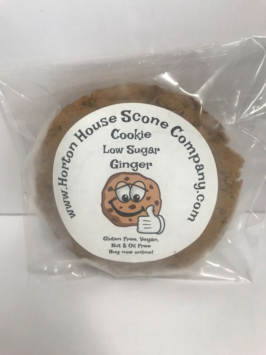 GF Ginger Cookie (Low Sugar, No Coconut, Oil Free)